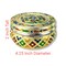 4ct Decorative Sweet Box Stainless Steel Small Round Storage Box Meenakari Container Laddu Box Spice Storage Unique Multipurpose use Box Gift for Guest